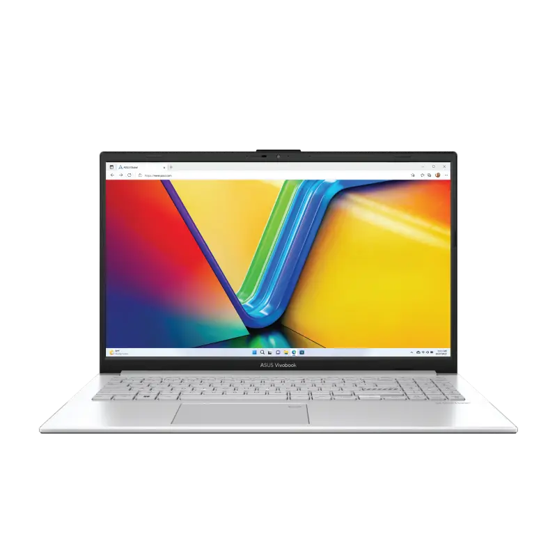 لابتوب X1504VA-NJ107 بشاشة عالية الدقة مقاس 15.6 بوصة ومعالج كور i7-1355U وذاكرة وصول عشوائي رام سعة 16 جيجابايت ومحرك أقراص اس اس دي سعة 1 تيرابايت و بدون ويندوز وبطاقة رسومات إنتل فائقة الوضوح الإنجليزية/العربية فضي هادئ