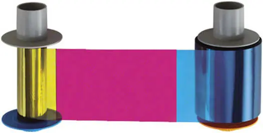 Heidi YMCKOK Color Ribbon for Heidi ID Card Printer, Crisp Images In Full Color, Color Printing, Ideal For CP55-D Printer 250 Images |659466
