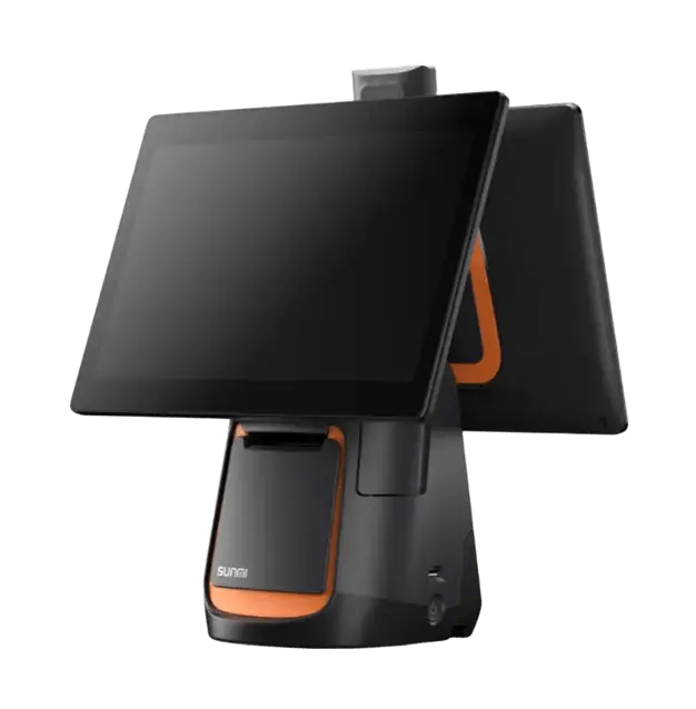 SUNMI T2s EN 15.6" LVDS + 10.1", 4GB + 64GB, WIFI, UK Adapter     P01224012