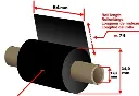 ريبون استيكر امني  PRO-V230 مقاس 64MM*75M كور 12MM - الصين