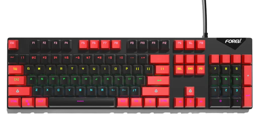 FVQ302     لوحة مفاتيح سلكية للألعاب  من Forev