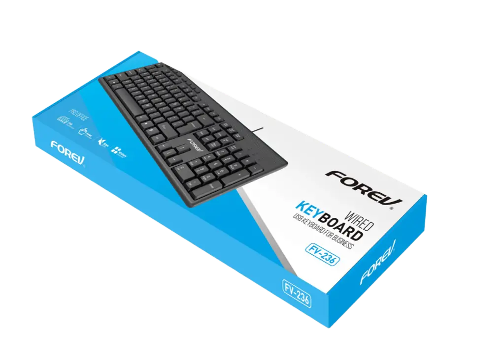 FV236    لوحة مفاتيح سلكية للألعاب  من Forev