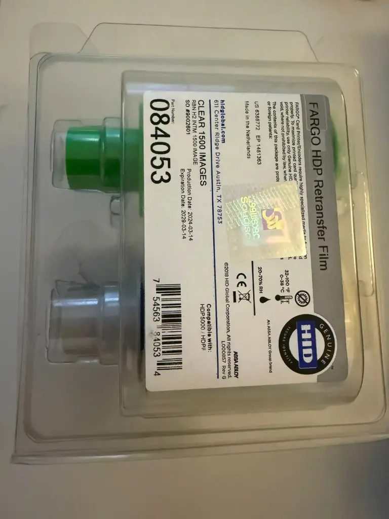 FARGO HDP5600 CLEAR FILM 1500 IMAGE   084500