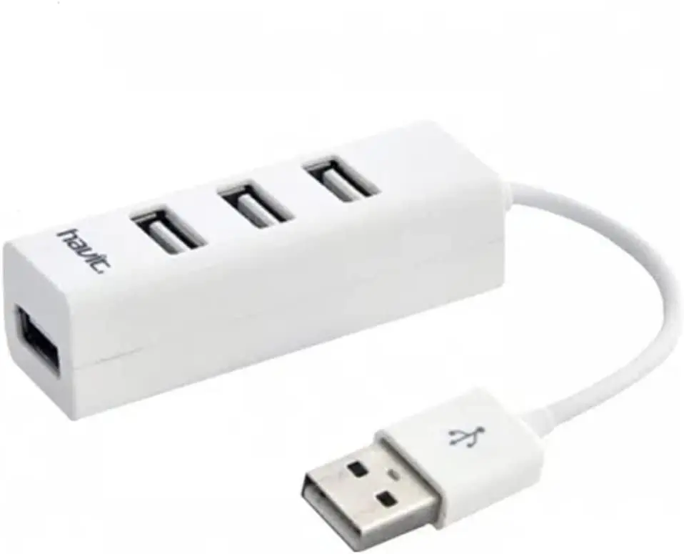 هب USB 2.0 بـ4 منافذ H18 من هافيت