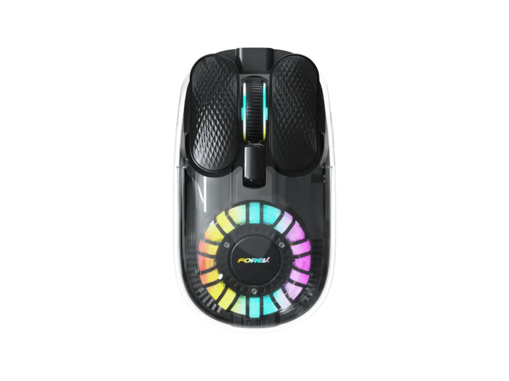 Forev Wired Backlit Mouse With Comforte Grip -  Black  FVT9  
