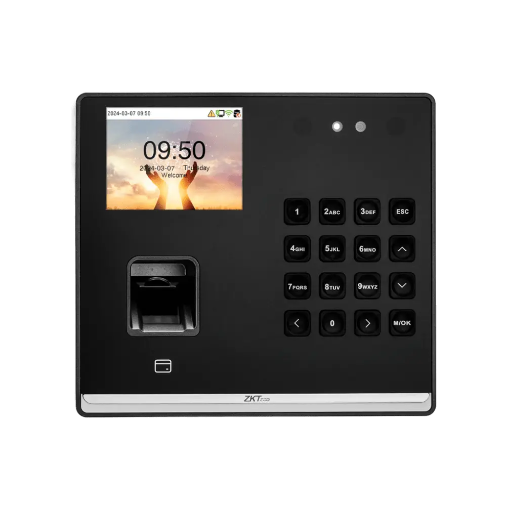ZKTeco M2F PRO-LR Face & Fingerprint Time Attendance and Access Control Terminal | جهاز الحضور والانصراف والتحكم في الدخول بالوجه والبصمة ZKTeco M2F PRO-LR