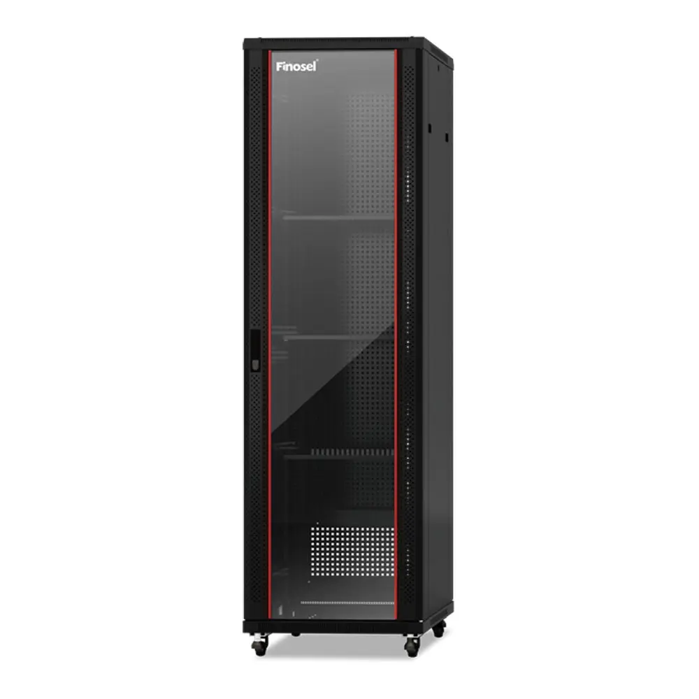 FINOSEL FSB27-66S 27U Floor Standing Network Rack 600×600mm | خزانة راك FINOSEL 27U مقاس 600×600 مم