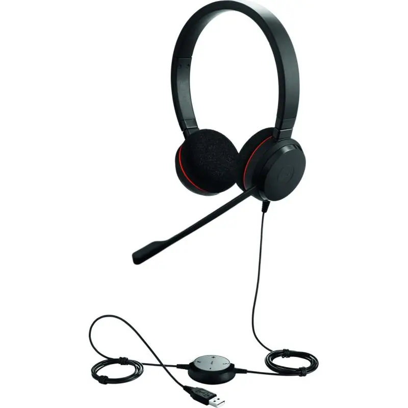 Jabra Evolve 20 II UC Duo Wired Headset with Microphone – HSC016