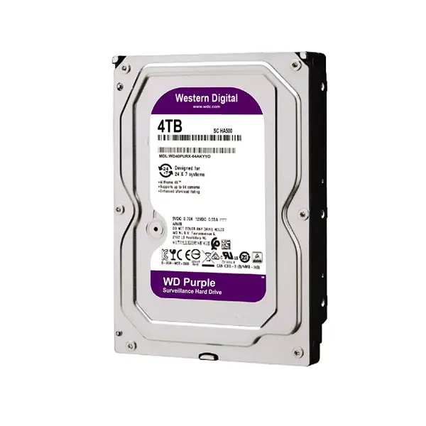WD Purple WD40PURX 4TB Surveillance Hard Drive | هارد ويسترن ديجيتال بيربل 4 تيرا للمراقبة