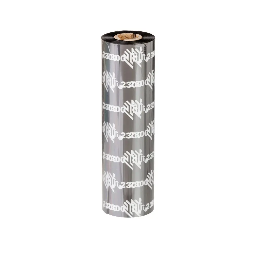 Zebra 2300 Wax Ribbon 110x74m  02300GS11007 | شريط حبر باركود زيبرا شمعي أسود