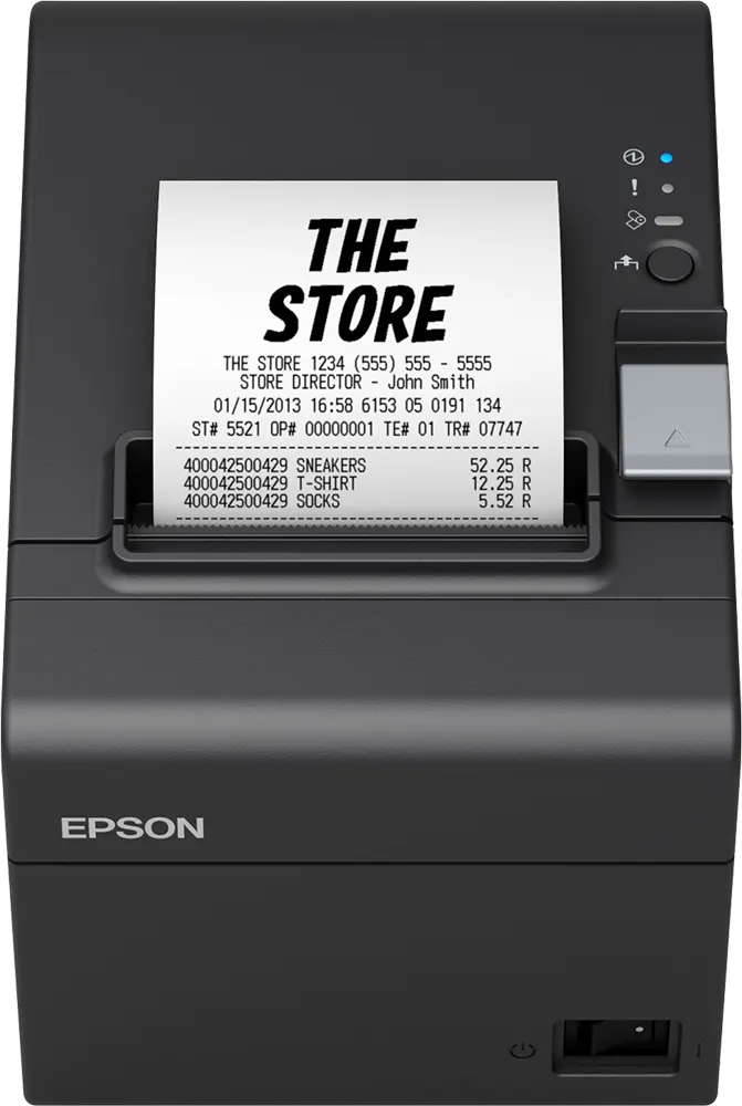 طابعة فواتير حرارية ابسون، أحادية اللون، USB-Ethernet، رمادي، TM-T20III-012