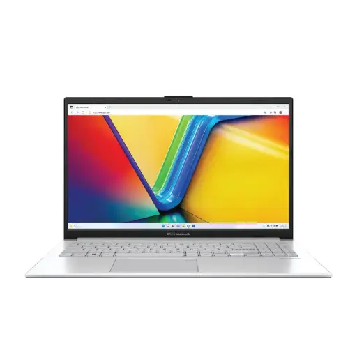 [X1504VA-NJ107] لابتوب X1504VA-NJ107 بشاشة عالية الدقة مقاس 15.6 بوصة ومعالج كور i7-1355U وذاكرة وصول عشوائي رام سعة 16 جيجابايت ومحرك أقراص اس اس دي سعة 1 تيرابايت و بدون ويندوز وبطاقة رسومات إنتل فائقة الوضوح الإنجليزية/العربية فضي هادئ