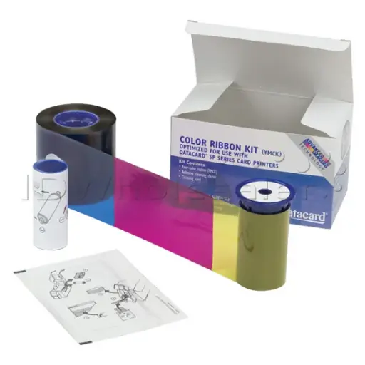 [552854-004] Datacard 552854-004 YMCKT Color Ribbon 125 Prints | شريط طباعة ألوان للبطاقات البلاستيكية