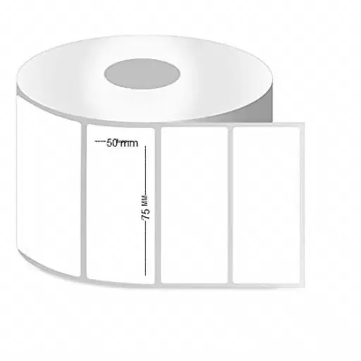 [DTL-75*50-1000L] DIRECT THERMAL LABLE 75*50MM 1000 STICKER 