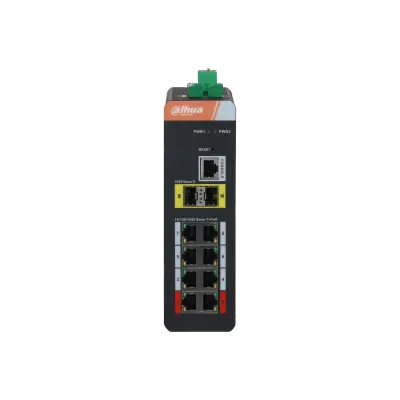 [DH-IS4210-8GT-120] سويتش داهوا الصناعي المُدار DH-IS4210-8GT-120 - 8 منافذ PoE