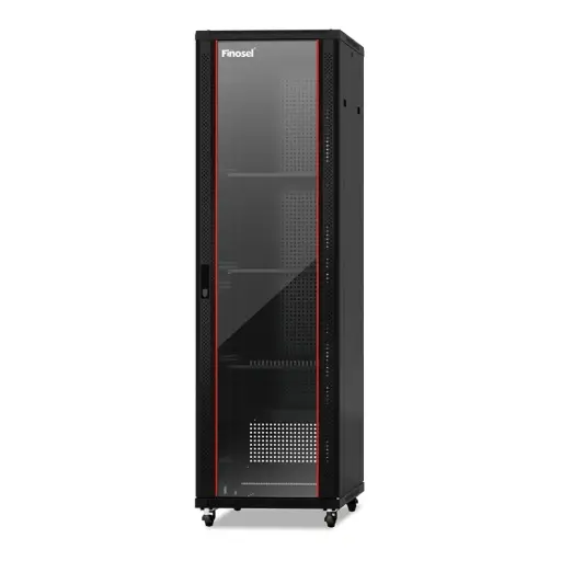 [FSB27-66S] FINOSEL FSB27-66S 27U Floor Standing Network Rack 600×600mm | خزانة راك FINOSEL 27U مقاس 600×600 مم