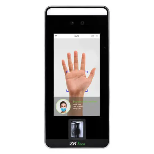 [ZK-SpeedFace-V5L[P]] Face & Palm Verification [303064] 303064 Terminal with Mask Detection   ZK-SpeedFace-V5L[P]