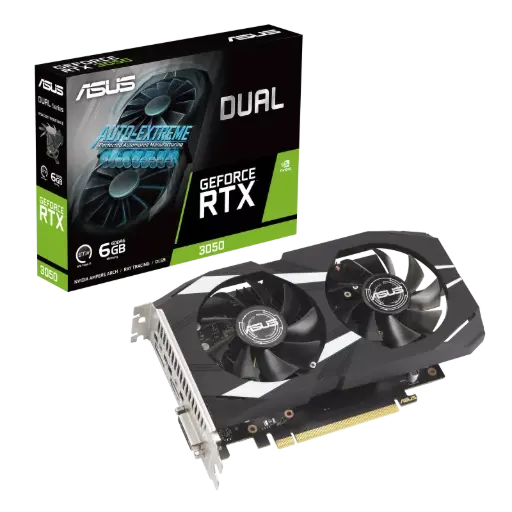 [RTX 3050] ASUS GeForce RTX 3050 6GB Graphics Card | كرت شاشة أسوس RTX 3050 6 جيجابايت